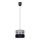 Candelabro num fio CORAL S 1xE27/60W/230V preto e cinzento