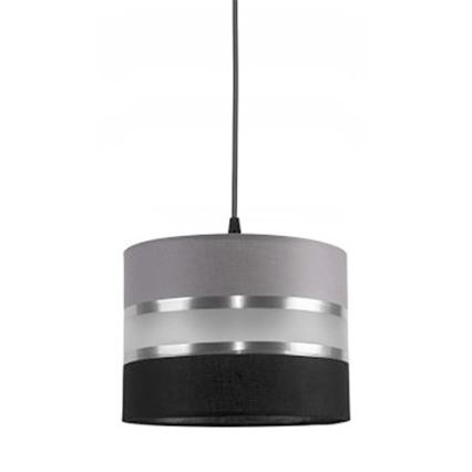 Candelabro num fio CORAL S 1xE27/60W/230V preto e cinzento