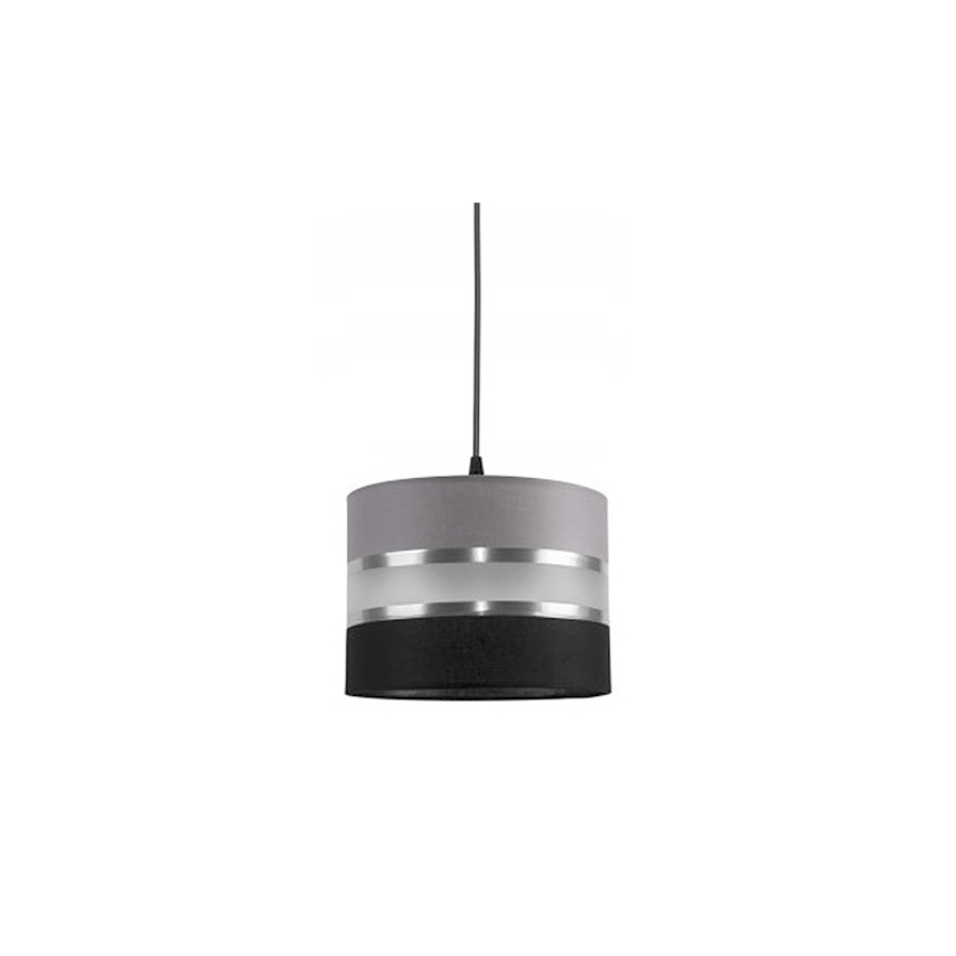 Candelabro num fio CORAL S 1xE27/60W/230V preto e cinzento
