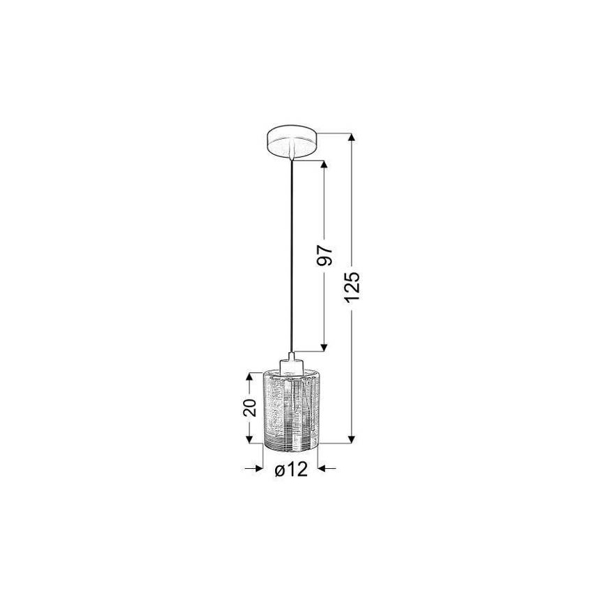Candelabro num fio COX 1xE27/60W/230V