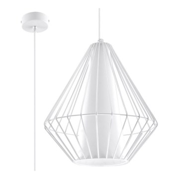 Candelabro num fio DEMI 1xE27/60W/230V branco