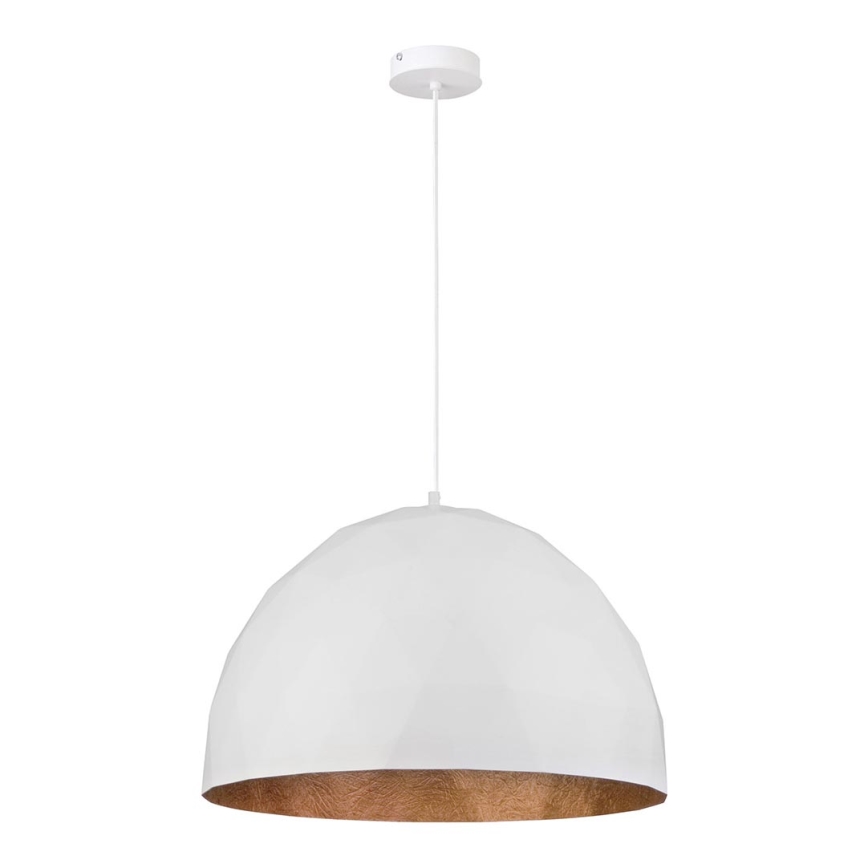 Candelabro num fio DIAMENT 1xE27/60W/230V diâmetro 50 cm branco/cobre