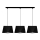 Candelabro num fio DIAMENT 3xE27/60W/230V preto antigo