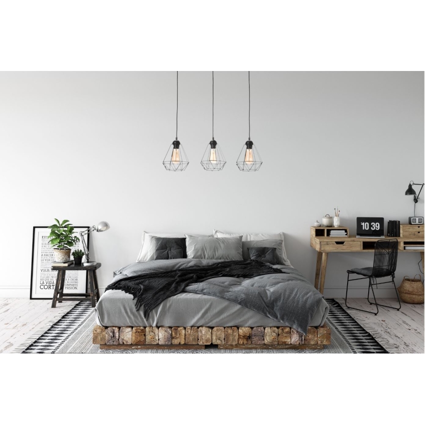 Candelabro num fio DIAMENT MINI 3xE27/60W/230V