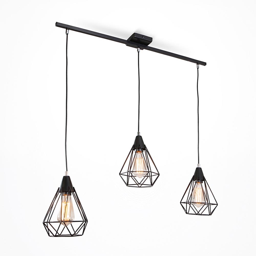 Candelabro num fio DIAMOND 3xE27/60W/230V 83 cm