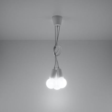 Candelabro num fio DIEGO 3xE27/60W/230V