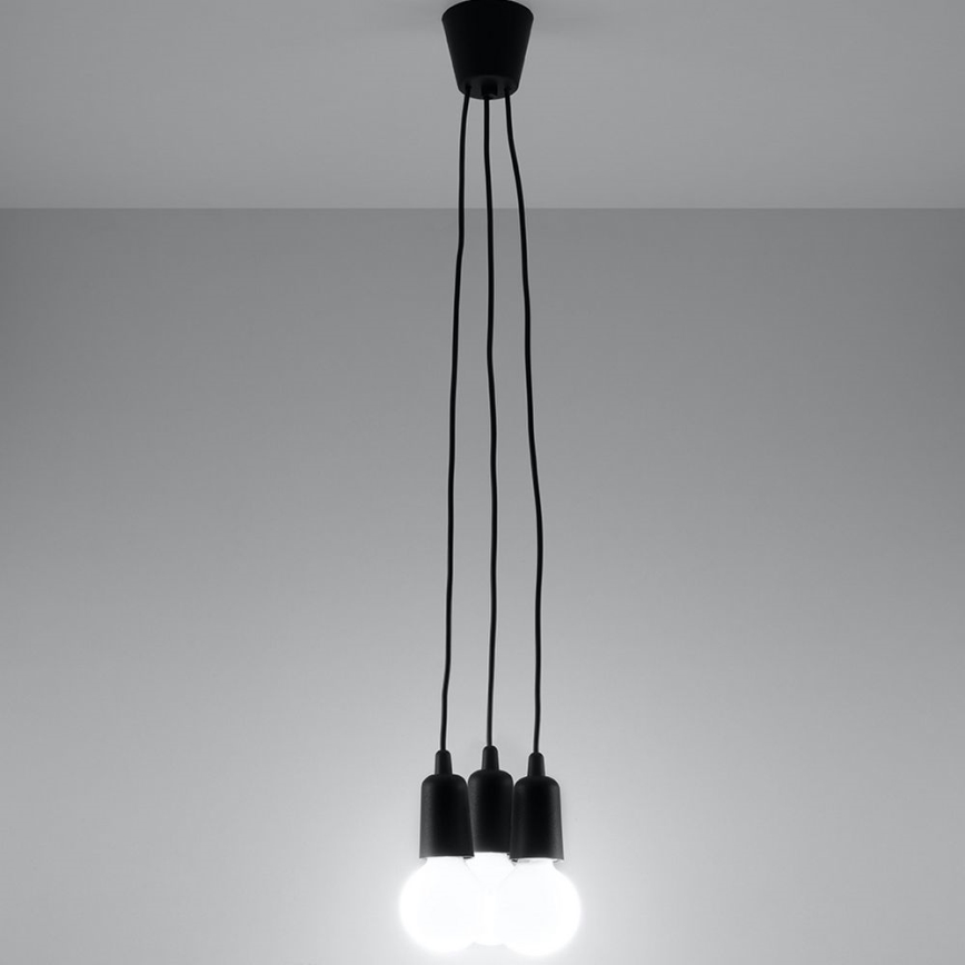 Candelabro num fio DIEGO 3xE27/60W/230V