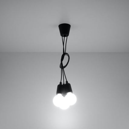 Candelabro num fio DIEGO 3xE27/60W/230V
