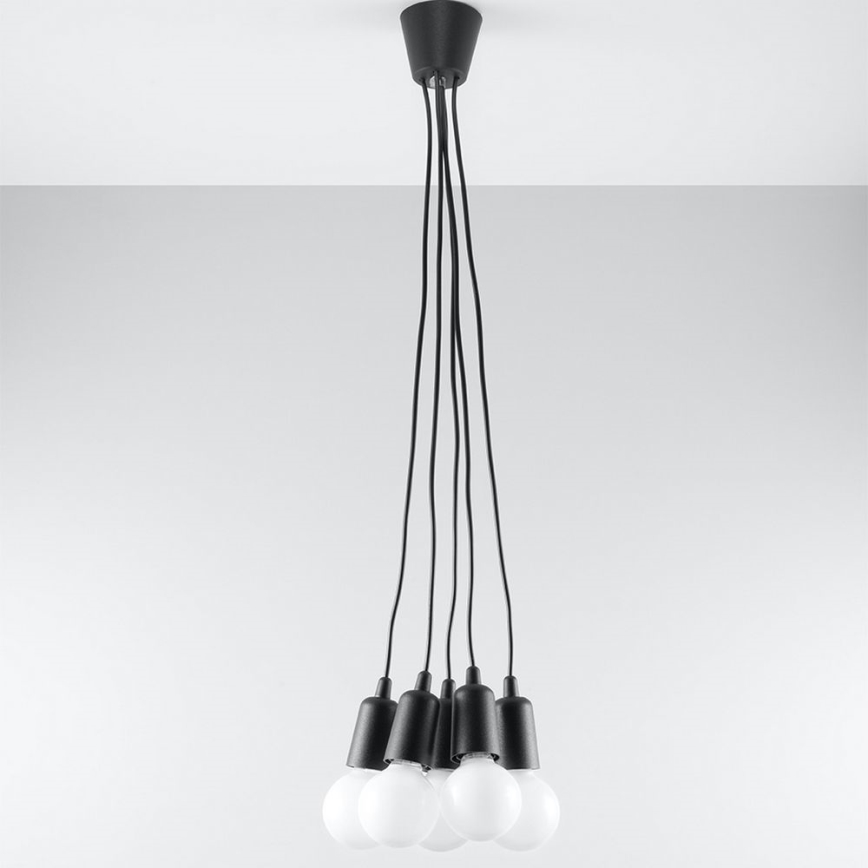 Candelabro num fio DIEGO 5xE27/60W/230V