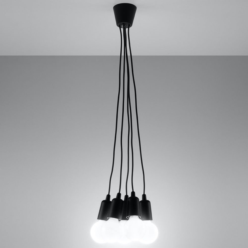 Candelabro num fio DIEGO 5xE27/60W/230V