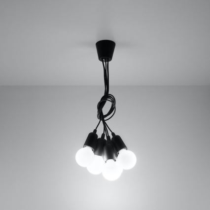 Candelabro num fio DIEGO 5xE27/60W/230V