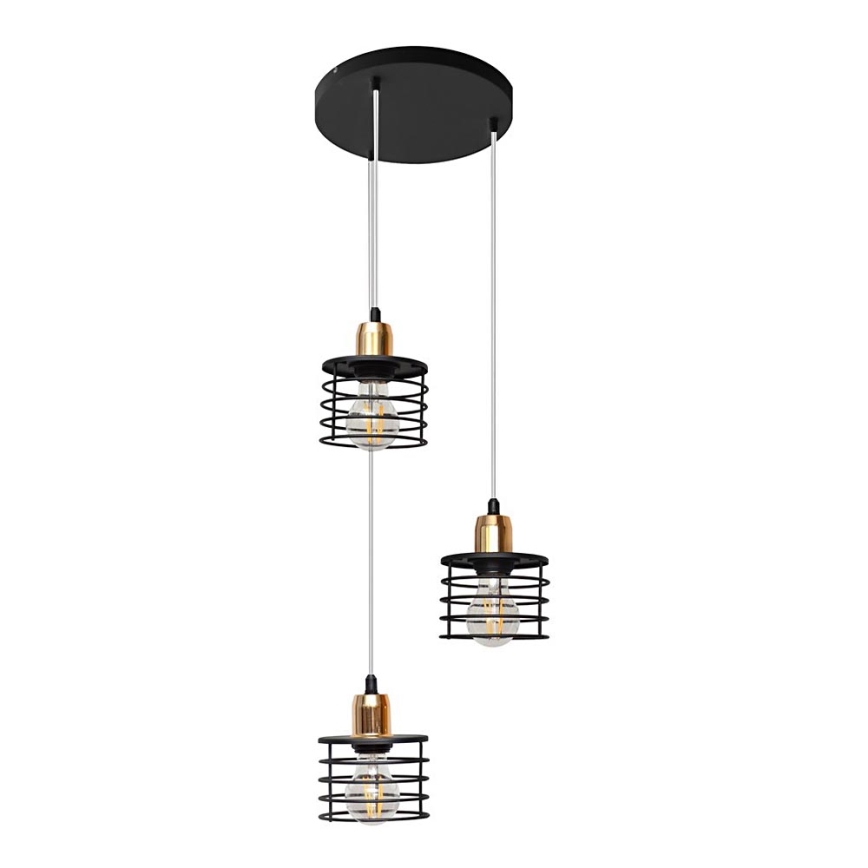 Candelabro num fio EDISON 3xE27/15W/230V