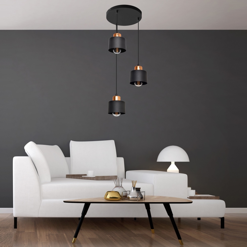 Candelabro num fio EDISON 3xE27/15W/230V