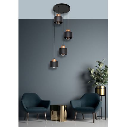 Candelabro num fio EDISON 4xE27/15W/230V
