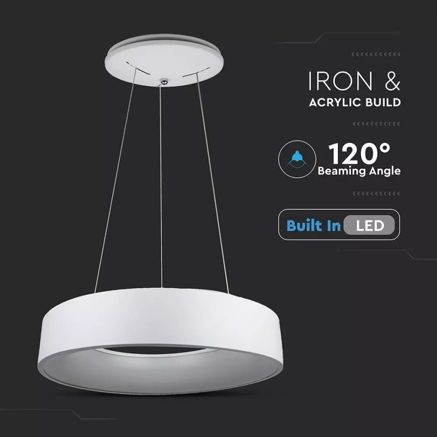 Candelabro num fio fosco LED 1xLED/20W/230V