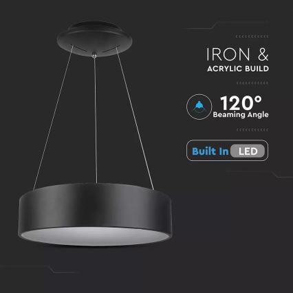 Candelabro num fio fosco LED 1xLED/20W/230V
