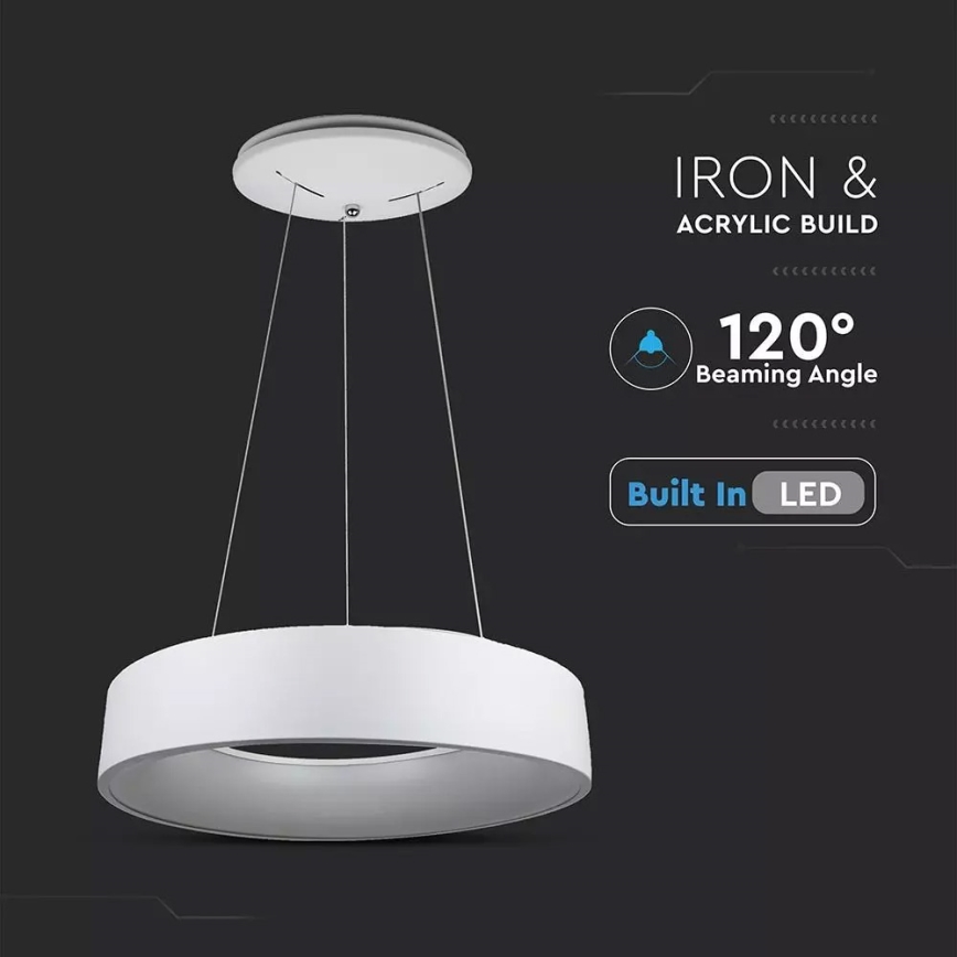 Candelabro num fio fosco LED 1xLED/30W/230V