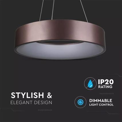 Candelabro num fio fosco LED 1xLED/30W/230V