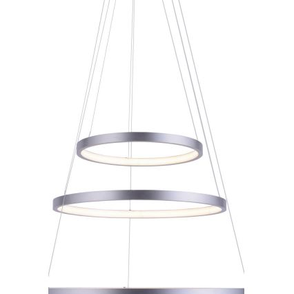 Leuchten Direkt 11526-55 - Candelabro num fio fosco LED CIRCLE 1xLED/13,5W/230V + LED/19,5W + LED/24W