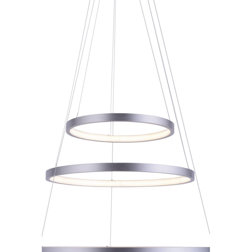 Leuchten Direkt 11526-55 - Candelabro num fio fosco LED CIRCLE 1xLED/13,5W/230V + LED/19,5W + LED/24W