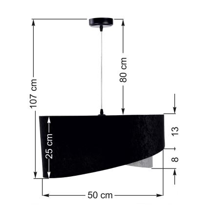 Candelabro num fio GALAXY 1xE27/60W/230V
