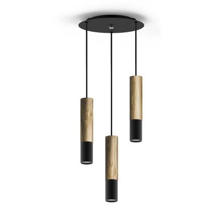 Candelabro num fio GLEIZ WOOD 3xGU10/35W/230V