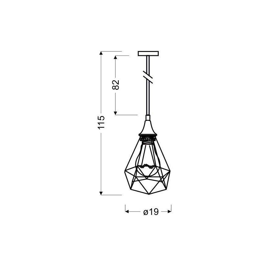 Candelabro num fio GRAF 1xE27/60W/230V