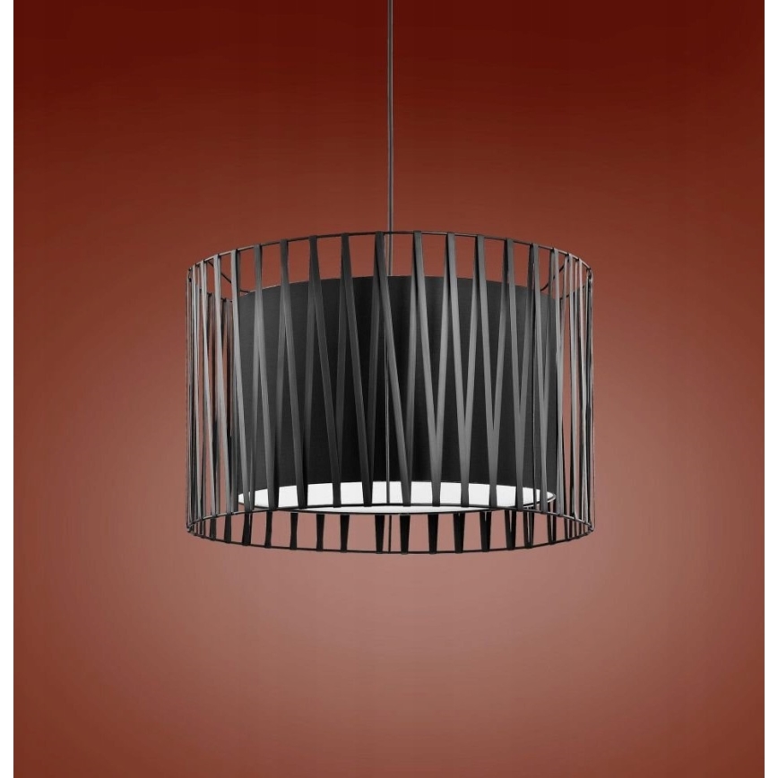 Candelabro num fio HARMONY BLACK 3xE27/60W/230V
