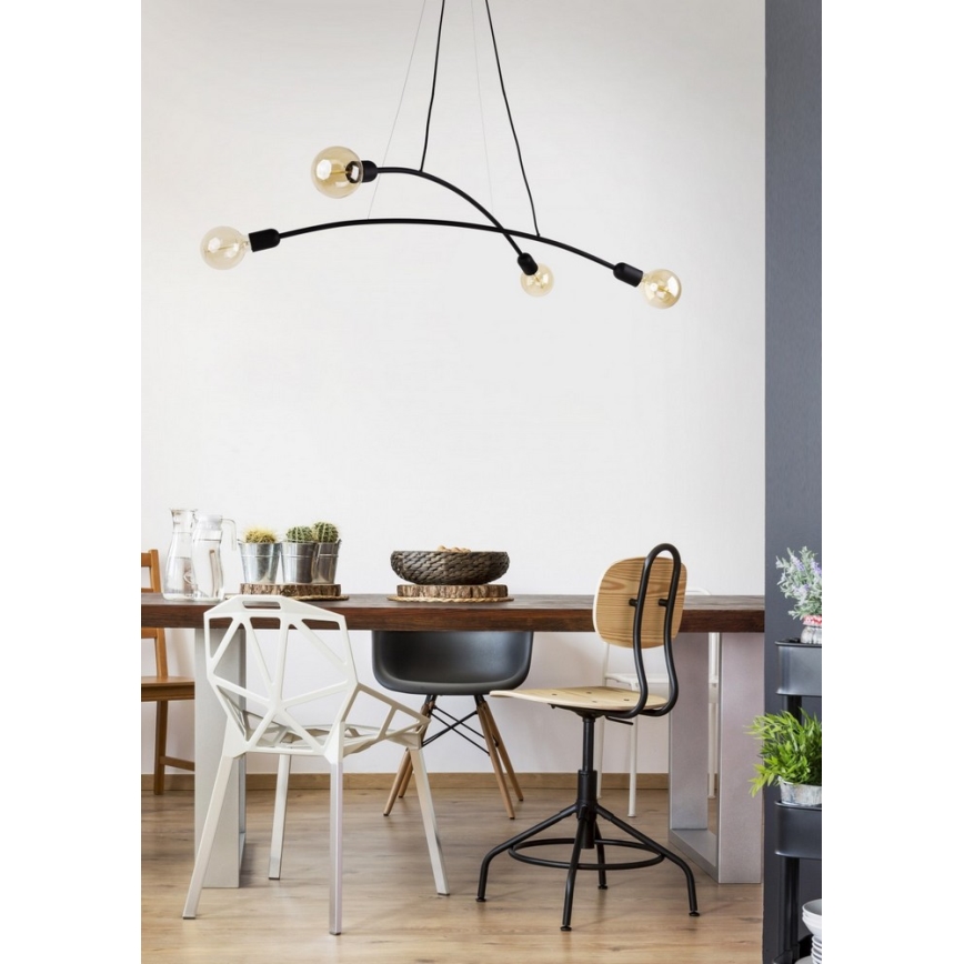 Candelabro num fio HELIX 4xE27/60W/230V