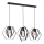 Candelabro num fio HEXAGON 3xE27/60W/230V preto antigo