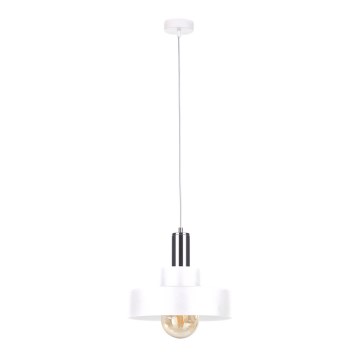 Candelabro num fio IZA 1xE27/60W/230V branco/cromo brilhante