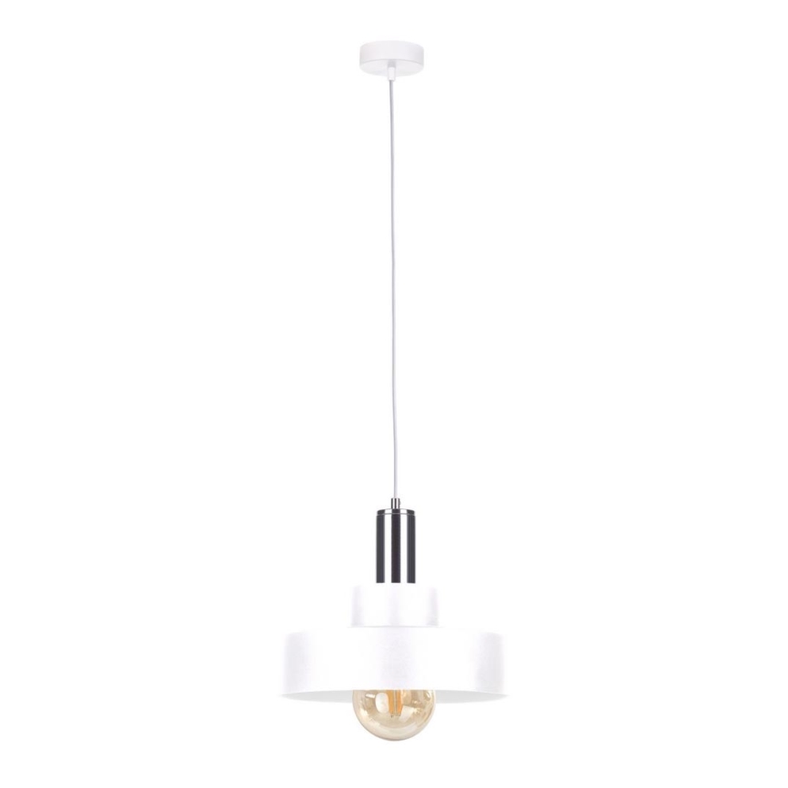 Candelabro num fio IZA 1xE27/60W/230V branco/cromo brilhante