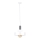 Candelabro num fio IZA 1xE27/60W/230V branco/cromo brilhante