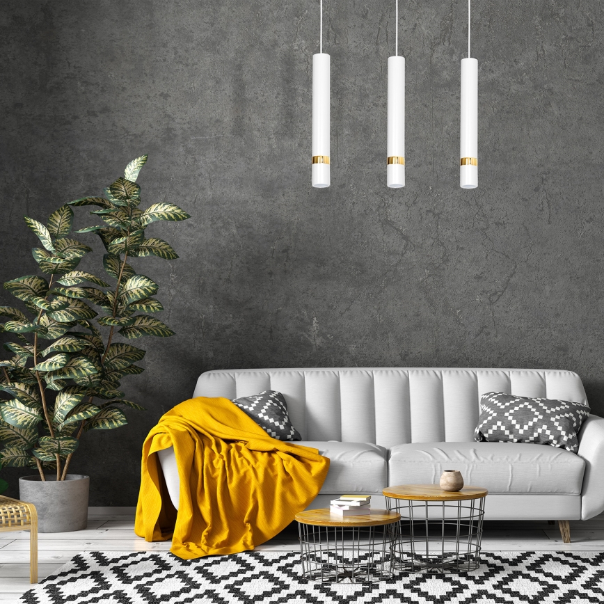 Candelabro num fio JOKER 3xGU10/25W/230V branco