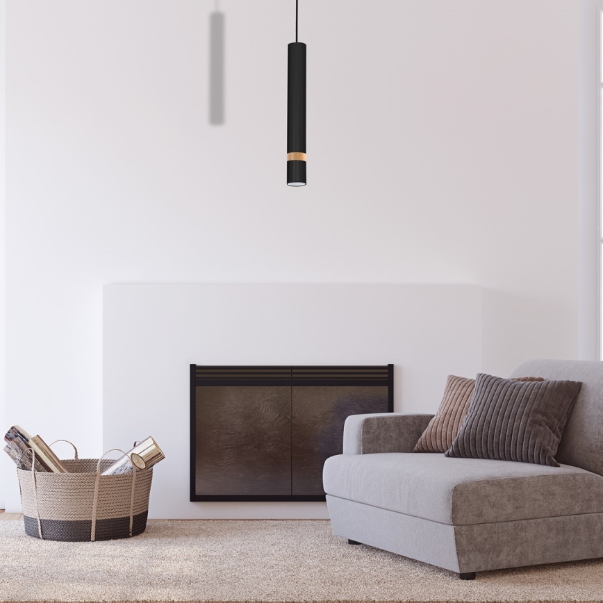 Candelabro num fio JOKER BLACK WOOD 1xGU10/8W/230V