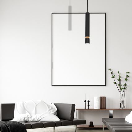 Candelabro num fio JOKER BLACK WOOD 1xGU10/8W/230V
