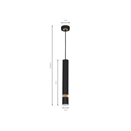 Candelabro num fio JOKER BLACK WOOD 1xGU10/8W/230V