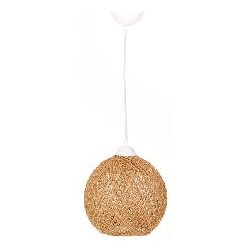 Candelabro num fio JUTE 1xE27/60W/230V bege