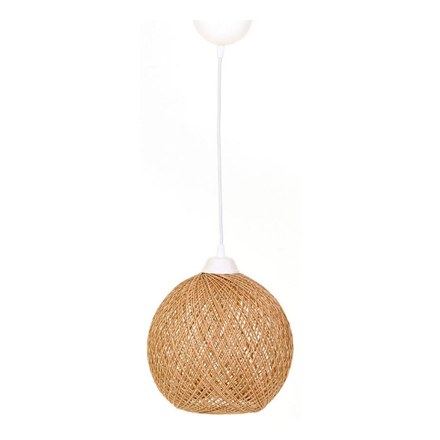 Candelabro num fio JUTE 1xE27/60W/230V bege