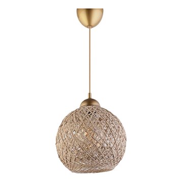 Candelabro num fio JUTE 1xE27/60W/230V bege