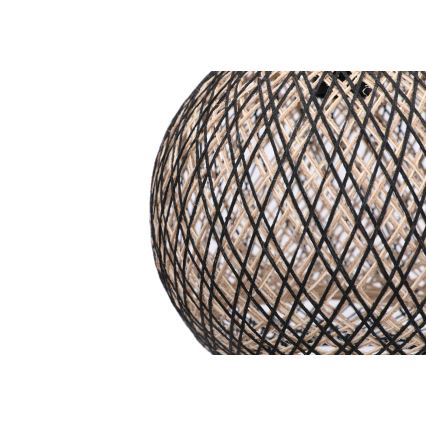Candelabro num fio JUTE 1xE27/60W/230V preto antigo