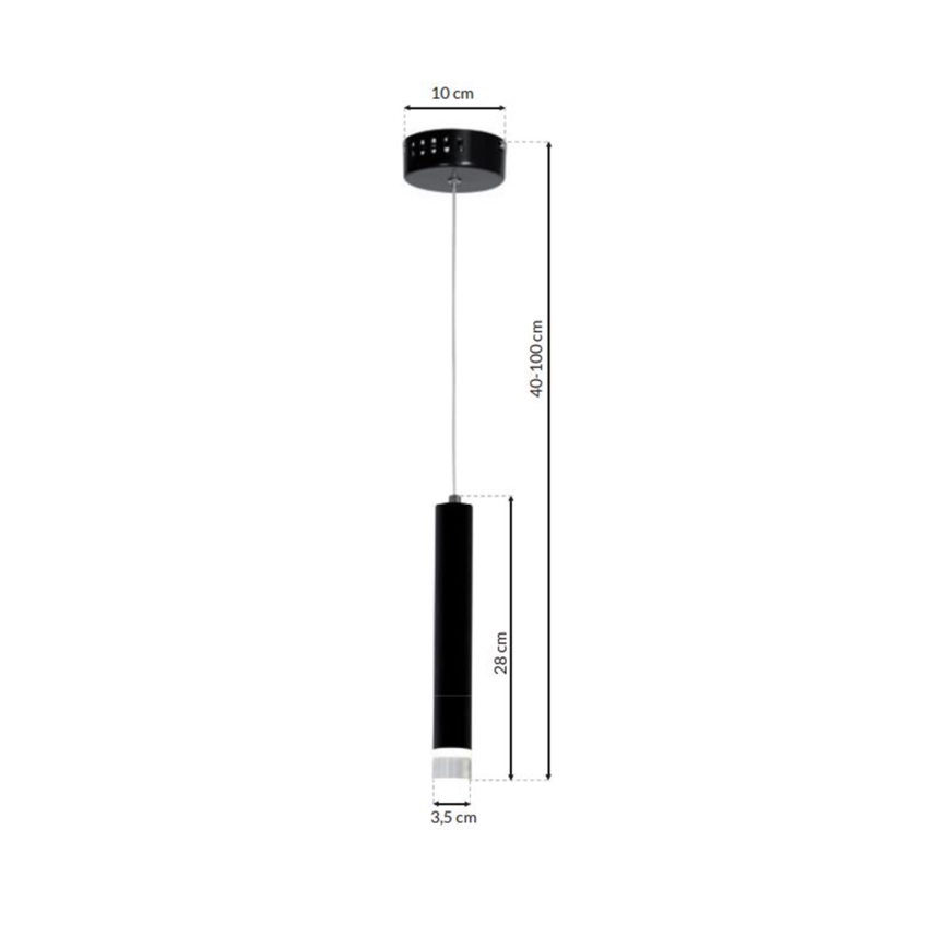 Candelabro num fio LED CARBON LED/5W/230V