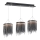 Candelabro num fio LED CASCATA BLACK 3xLED/54W/230V