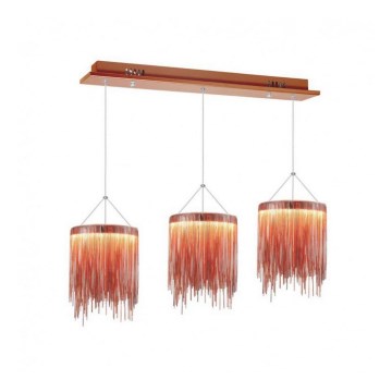 Candelabro num fio LED CASCATA COPPER 3xLED/54W/230V