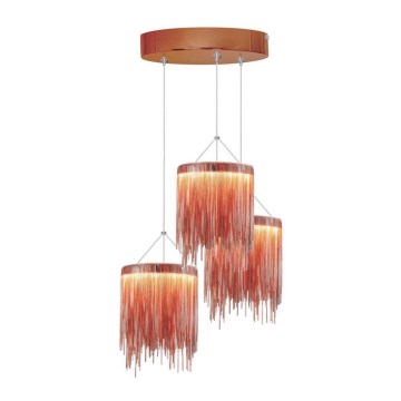 Candelabro num fio LED CASCATA COPPER 3xLED/54W/230V