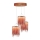 Candelabro num fio LED CASCATA COPPER 3xLED/54W/230V