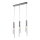 Candelabro num fio LED DUERO 3xLED/3W/230V