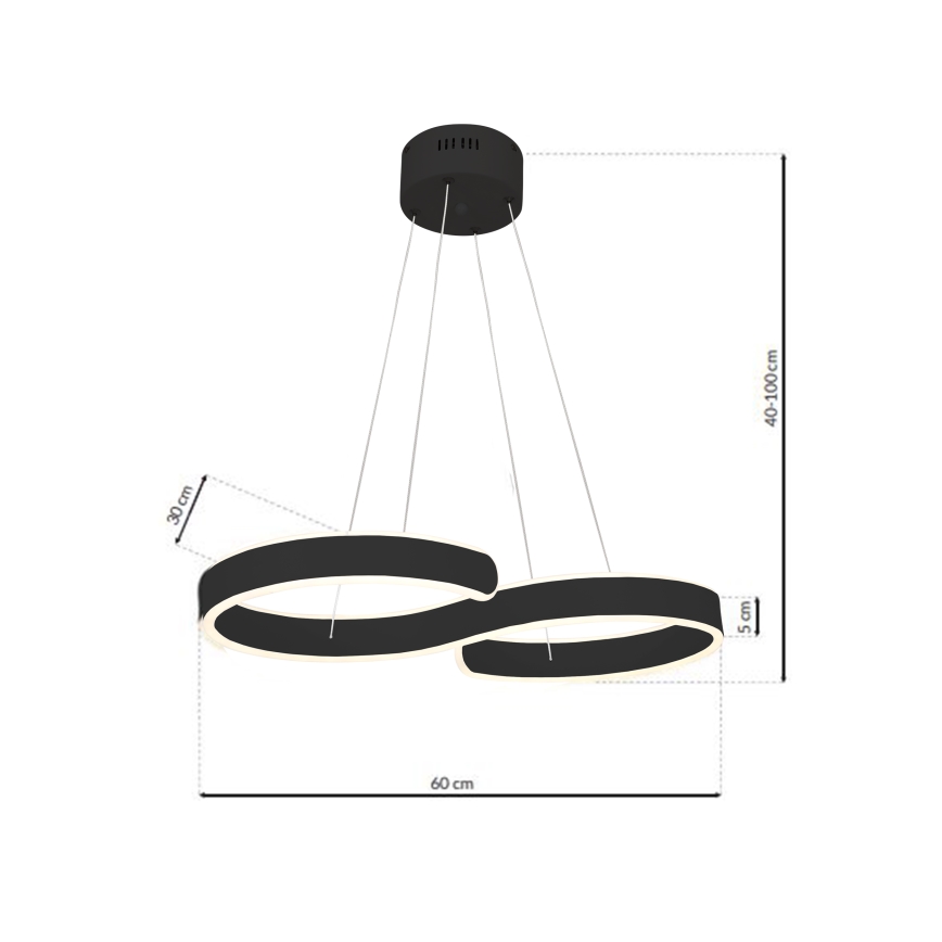 Candelabro num fio LED INFINITY LED/50W/230V