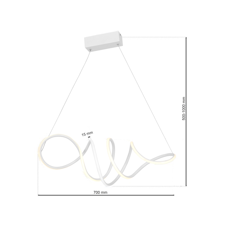 Candelabro num fio LED LOCA LED/50W/230V