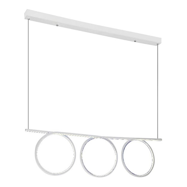Candelabro num fio LED LOOP 3xLED/20W/230V branco